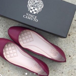 Vince Camuto Vo-Lupe Ballet Flats Red Wine sz 9M